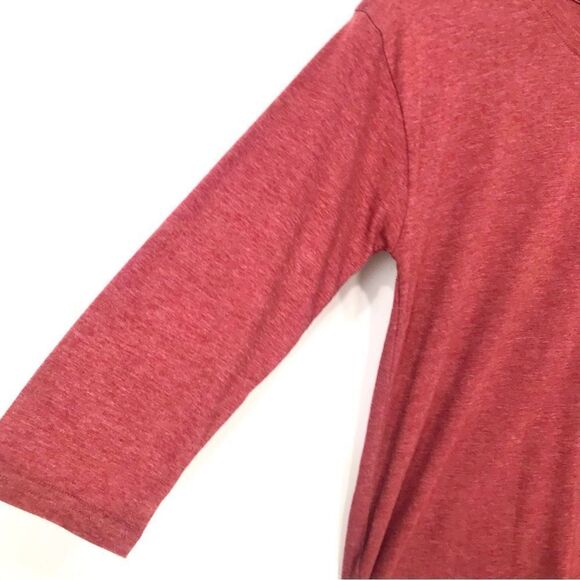 Kavu SALMA Red Rust 3/4 Sleeve Performance Athleisure Pullover T Shirt NEW - Picture 9 of 16